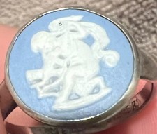 Wedgewood Cupid Ring Sterling