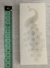 Relief Peacock Silicone Fondant Mould Cake Sugar Icing Mold Crafts Jewellery 