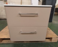 TL2241 BRITTON C60DDM CAMBERWELL 60CM VANITY UNIT. WARM BEIGE. WITH BASIN
