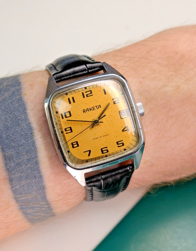 Raketa 2614 square vintage - raketa,