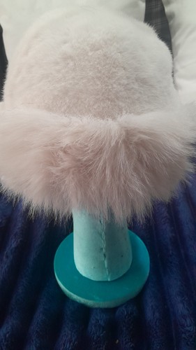 Ladies white animal flaux fur - animal,