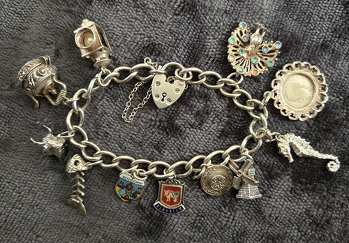 Vintage sterling silver - silver, charm
