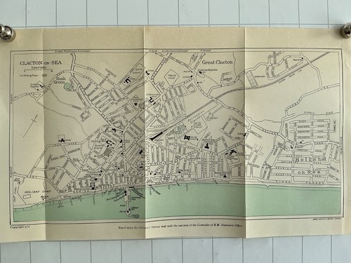 Clacton sea c1950 vintage - clacton,