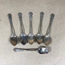 Set of 6 Silver Plate EPNS Spoons