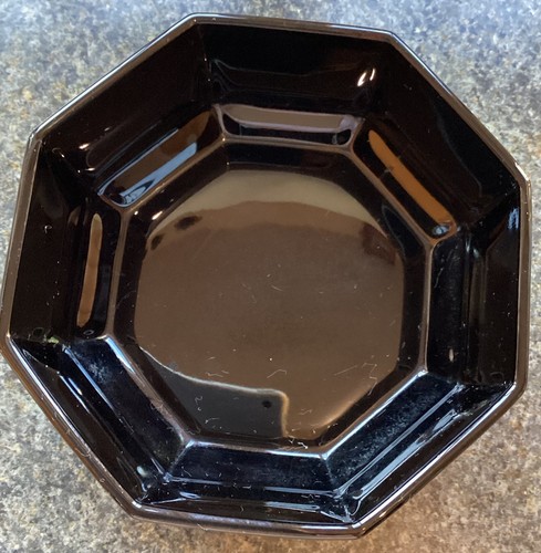 Two vintage french black glass - vintage,