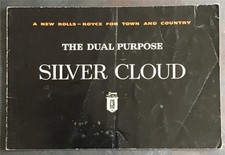ROLLS ROYCE SILVER CLOUD Car Sales Brochure c1960