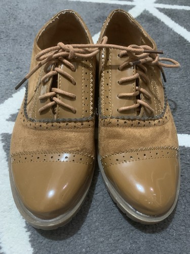 Womens tan brogues suede - womens,