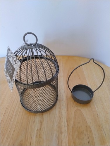 Bird cage tea light holder - bird,