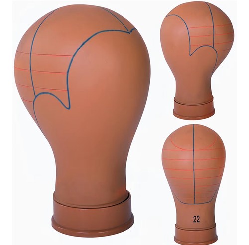 Polymer mannequin head for
