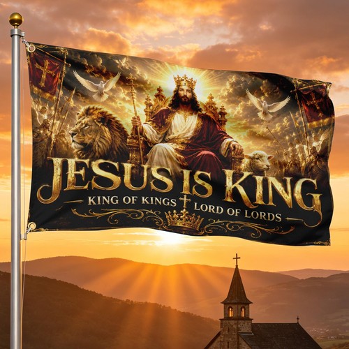 Christian flag 3x5 jesus - christian, ft