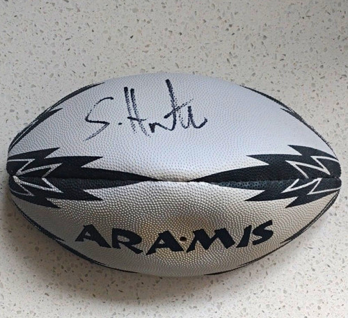 Aramis signed mini rugby ball - aramis,