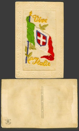 Ww1 silk embroidered old - ww1,