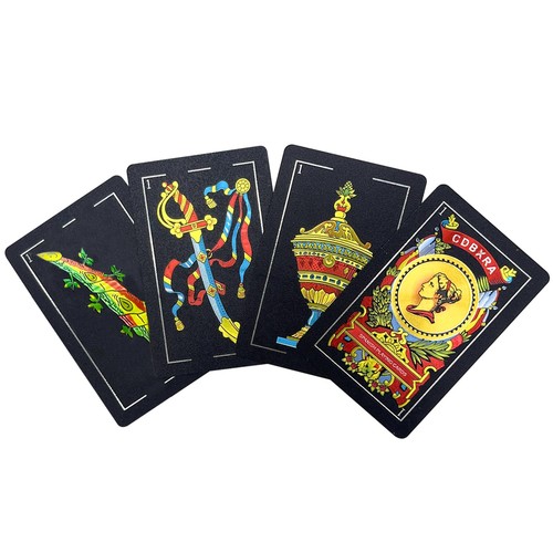 Spanish playing cards - cards, black