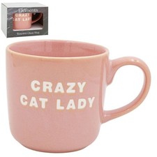 CRAZY CAT LADY ELEMENTS REACTIVE GLAZE TEA COFFEE MUG CUP NEW IN GIFT BOX L&P