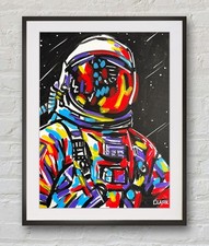 Colorful Astronaut In Space