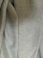 Dove Grey Linen Look Eyelet