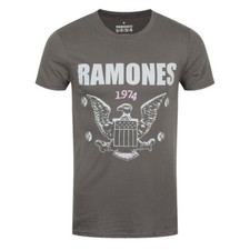 Ramones T-Shirt 1974 Eagle Band Official Grey New