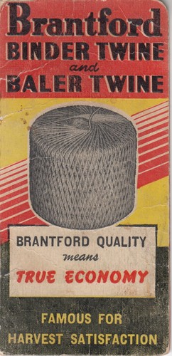 Brantford binder twine and - twine,
