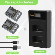 2xNB-2L Battery+Dual Charger