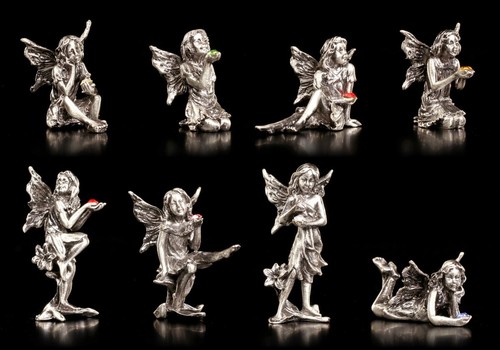 Pewter elfen figuren with - elfen-figuren,