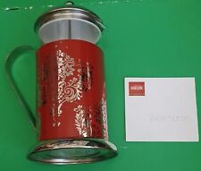 LA CAFETIERE RED Damask CAFETIERE 1 LITRE 8 Cup