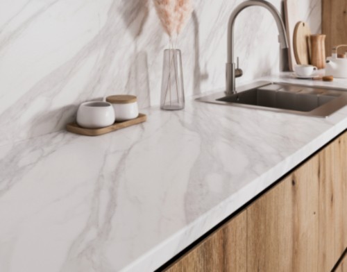 Marble laminate kitchen