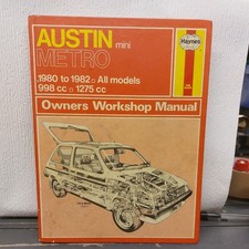 haynes manual - Austin Metro