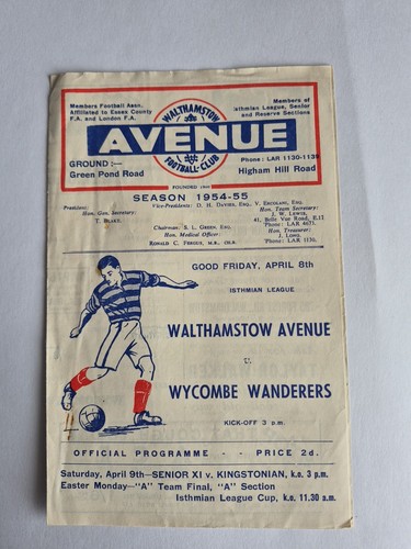Walthamstow avenue wycombe - walthamstow, v