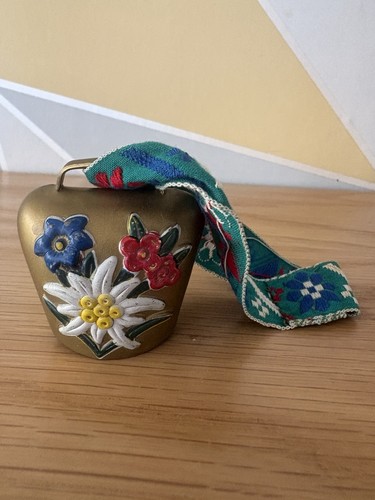Vintage swiss brass cow - swiss, bell