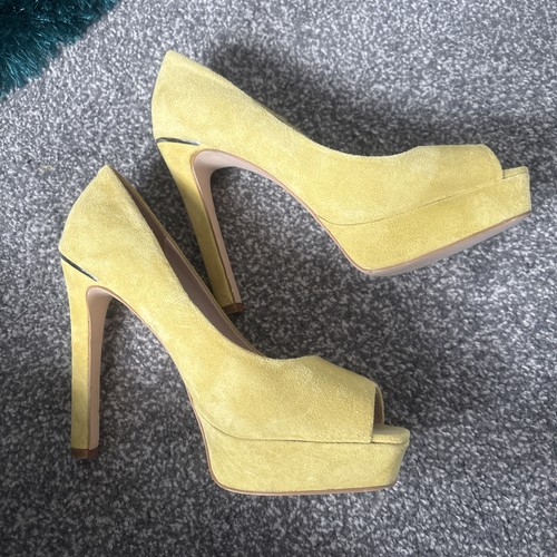 Faith real suede peep toe - real,