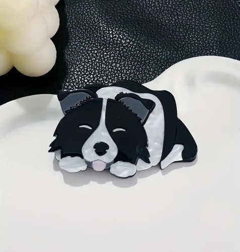 Border collie brooch sheep dog - brooch,
