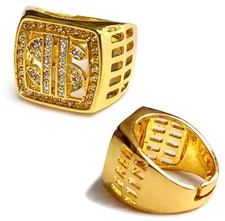 Gold Bling Ring Dollar Sign