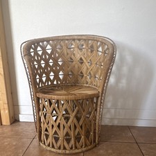 Boho Rattan Wicker Accent