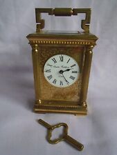 CHARLES FRODSHAM VINTAGE VENITIENNE CARRIAGE CLOCK + KEY IN GOOD WORKING ORDER