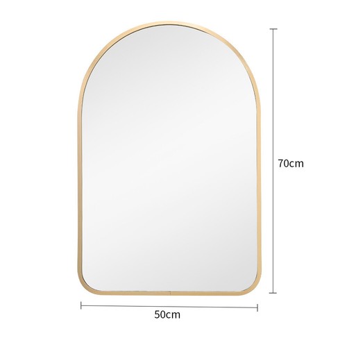 Framed arched mirror - framed, wall