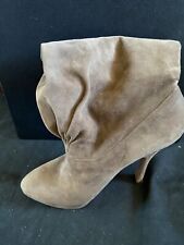 PRADA brown swede boots