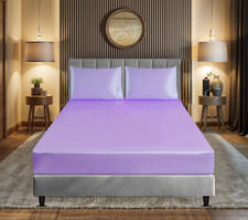 Pcs luxury silky satin sheet - pcs,