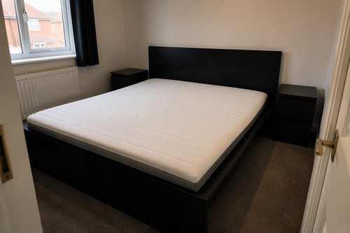 Bed frame ikea malm - frame, black