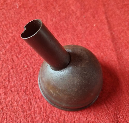 Vintage small tin funnel clean - tin,