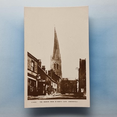Chesterfield postcard 1930 - chesterfield,