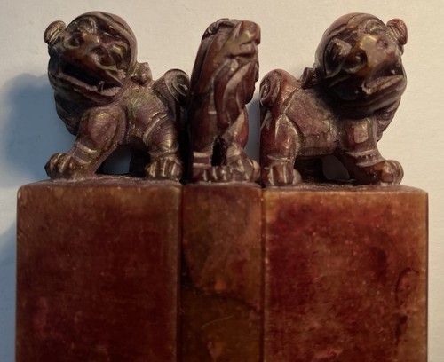 Vintage chinese carved stone - vintage,