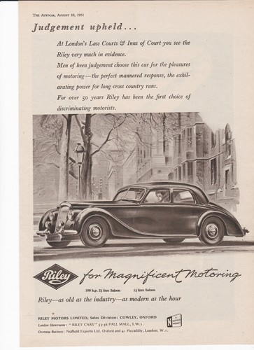 Riley and litre - and,