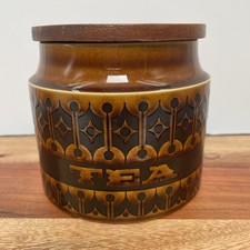 Hornsea Pottery Tea Storage Jar Heirloom 4.5" 1973 Retro Kitchenware