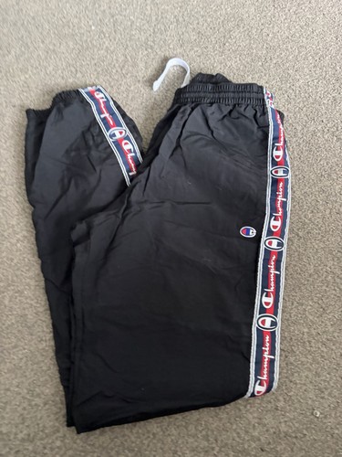 Black logo champion joggers - black,
