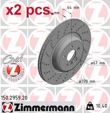 X2 PCS REAR BRAKE DISC ROTOS