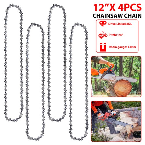 4pack chainsaw chain - 12", fits