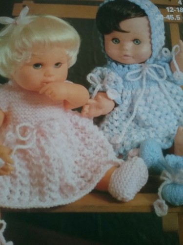 Vintage knitting pattern - pattern, dolls