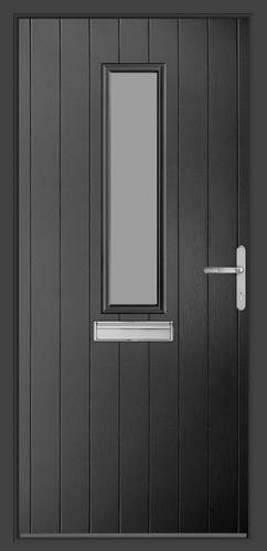 Anthracite grey composite door - anthracite,
