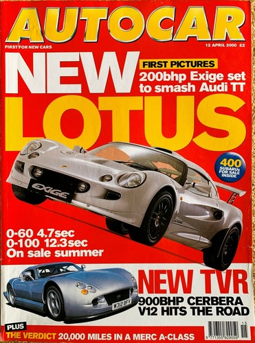 Autocar magazine apr - magazine, 12-apr-00-