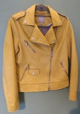 Suede Jacket Size 10 Mustard NEXT worn once